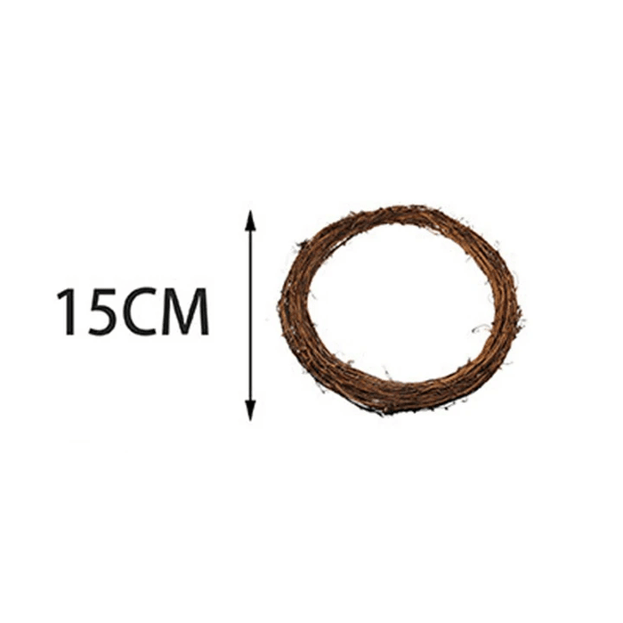 DIY Home Decor Natural Rattan Wreath - RICALOUX