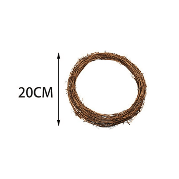 DIY Home Decor Natural Rattan Wreath - RICALOUX