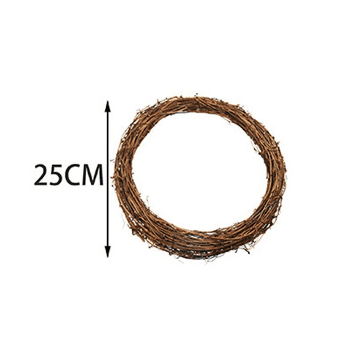 DIY Home Decor Natural Rattan Wreath - RICALOUX