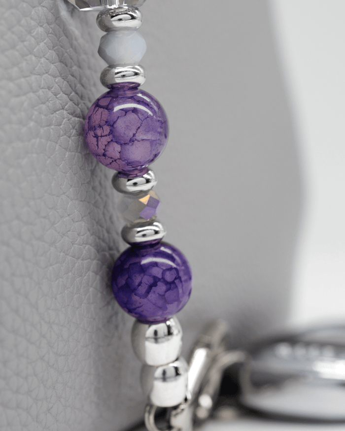 Genuine purple dragonvein agate