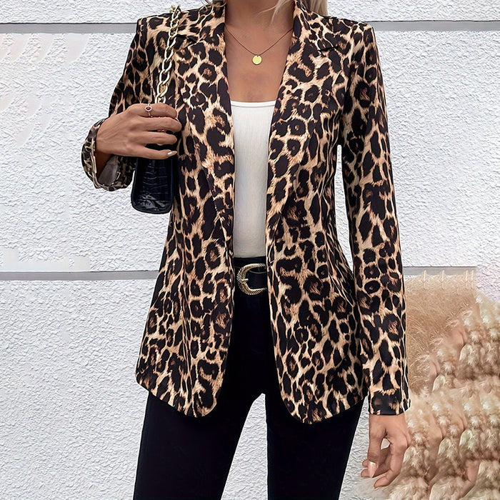 Elegant Lapel Long-sleeve Midi-length Slimming Sexy Blazer – Premium 0 | RICALOUX