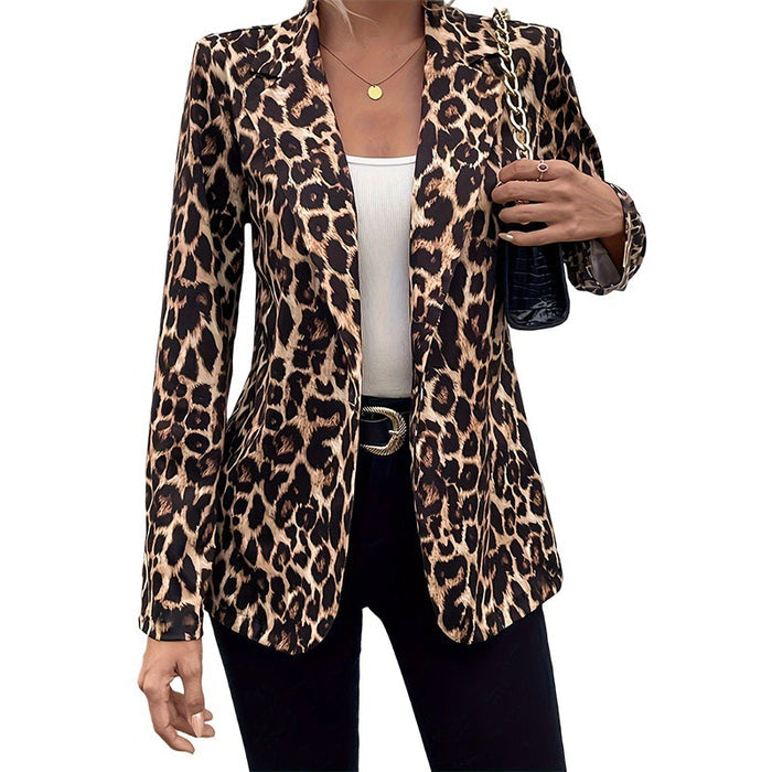 Elegant Lapel Long-sleeve Midi-length Slimming Sexy Blazer – Premium 0 | RICALOUX