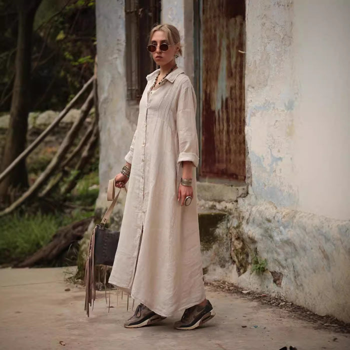 Elegant Simple Loose-fit Fashionable Long Dress by Ricaloux