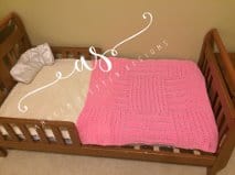 Pink Planted Fields Blanket