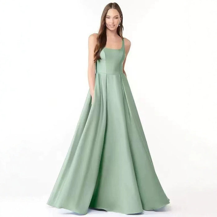 Evening Gown With Straps For Western Banquets by Ricaloux