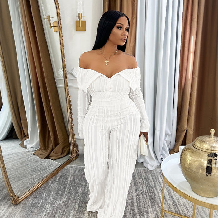 Fashionable And Sexy One-shoulder Ruffled-neck Design – Premium 0 | RICALOUX