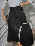 Fashionable Elegant Professional Womens Pleated Skirt – Premium 0 | RICALOUX