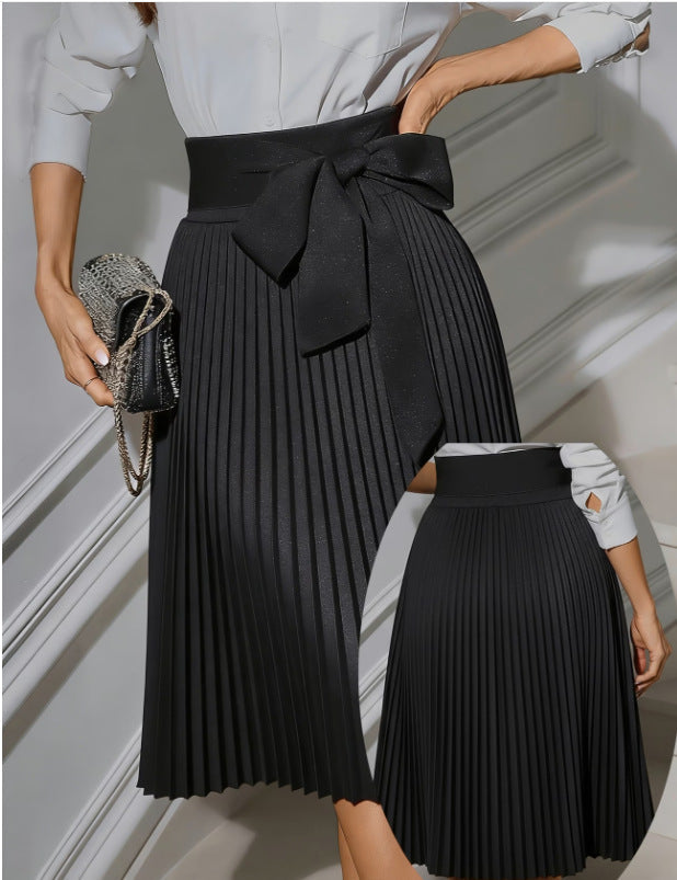 Fashionable Elegant Professional Womens Pleated Skirt – Premium 0 | RICALOUX
