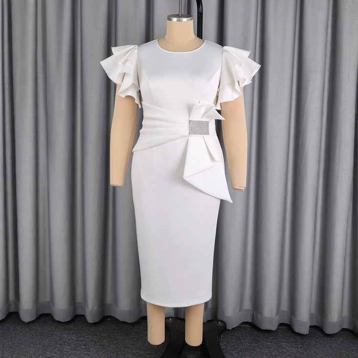 Fashionable High-waisted Figure-hugging Sheath Dress – Premium 0 | RICALOUX