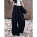 Fashionable Loose-fit Figure-flattering Wide-leg Casual Pants by Ricaloux