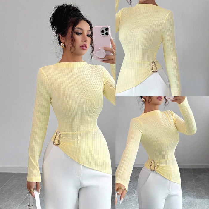 Fashionable Womens Fallwinter Long Sleeve Top by Ricaloux