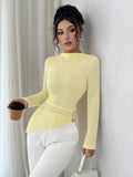 Fashionable Womens Fallwinter Long Sleeve Top – Premium 0 | RICALOUX