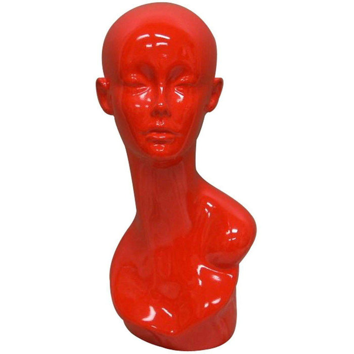 Female Mannequin Head MM-MDTINARED - Mannequin Mall