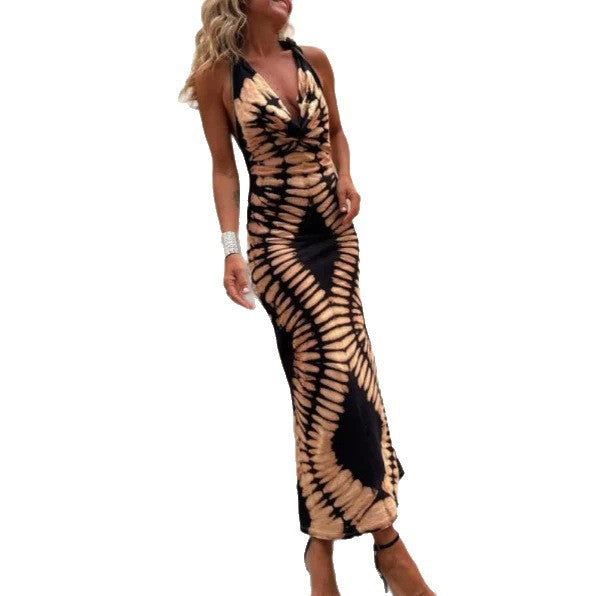 Figure-flattering, Slimming Mid-length Casual Backless Dress – Premium 0 | RICALOUX