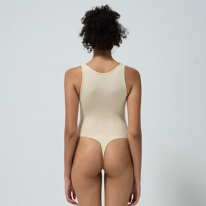 Fitted Waist-cinching Form-fitting Short-sleeved Vest Bodysuit – Premium 0 | RICALOUX