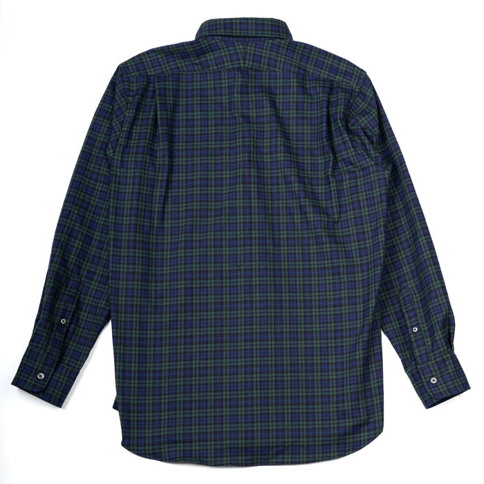 FLANNEL BUTTON DOWN SPORT SHIRT - BLACKWATCH PLAID