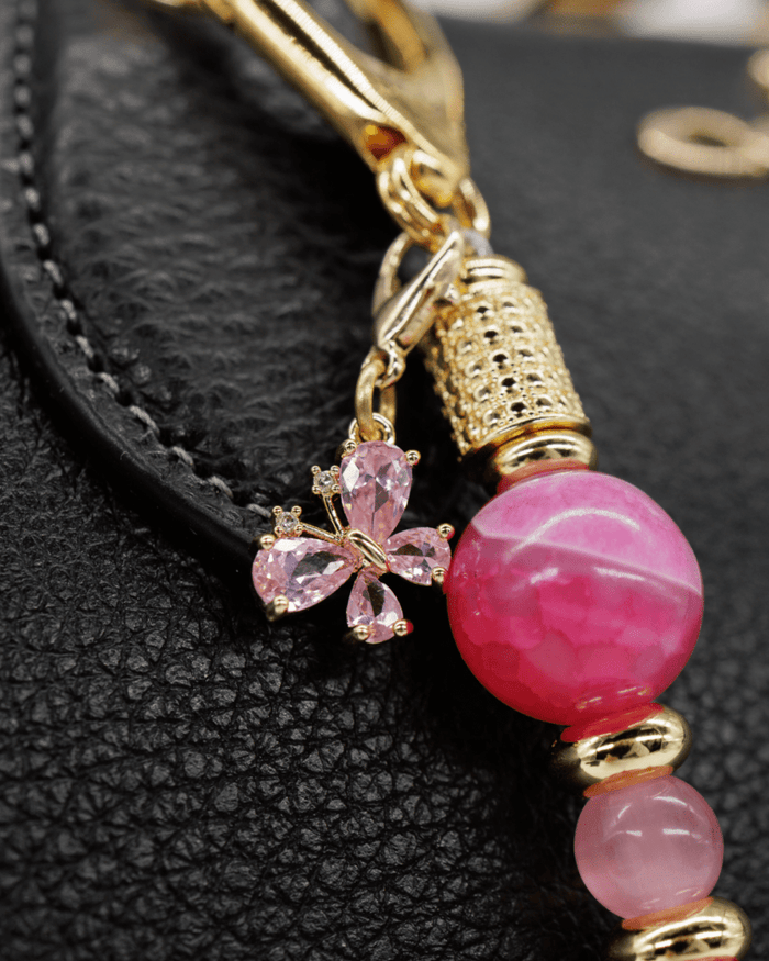 18KT Gold plated micro pavé butterfly charm