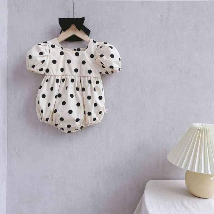 Girl Cute Children's Clothes Polka Dot Princess Romper - RICALOUX