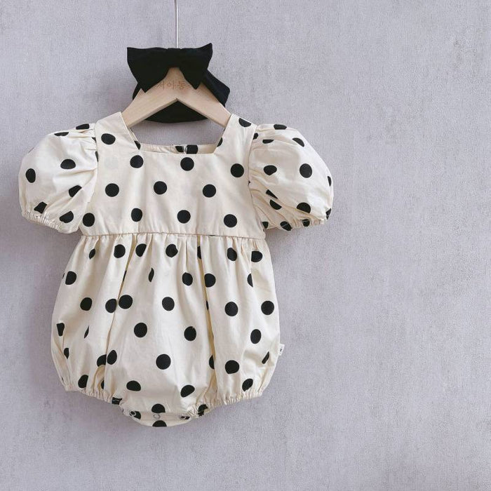 Girl Cute Children's Clothes Polka Dot Princess Romper - RICALOUX