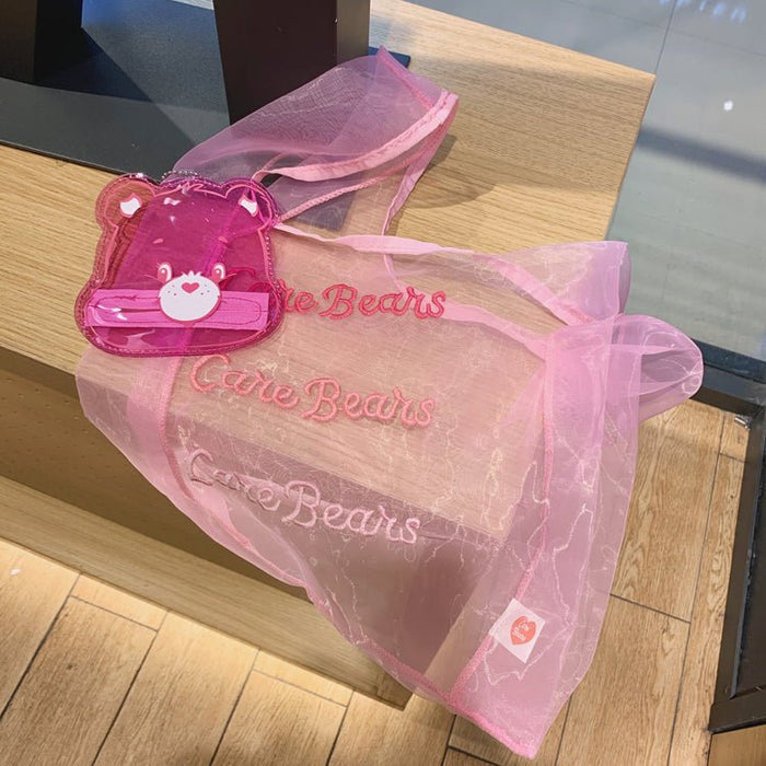 Girls Heart Rainbow Bear Eco Shopping Bag - RICALOUX