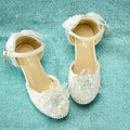 Girls High-heeled Summer Crystal Shoes Show Leather Shoes - RICALOUX