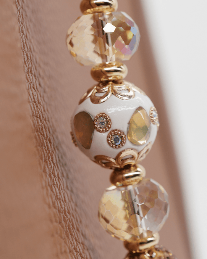 Handcrafted artisan center bead from India