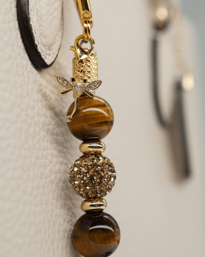 18KT Gold plated micro pavé crystal dragonfly charm & accents