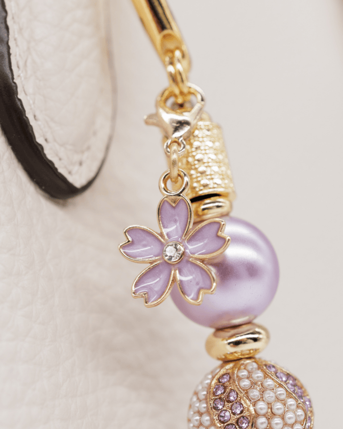 18KT Gold plated lilac flower charm