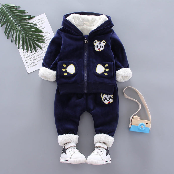 Golden mink plush winter clothing - RICALOUX