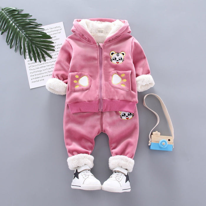 Golden mink plush winter clothing - RICALOUX