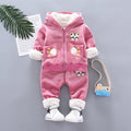 Golden mink plush winter clothing - RICALOUX