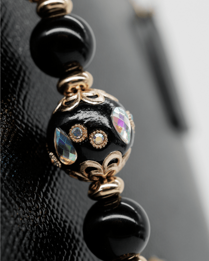 Handcrafted artisan center bead from India