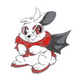 Halloween Cybunny Pin, Neopets