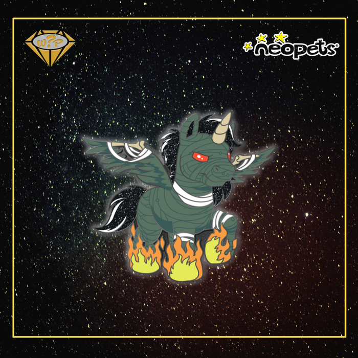 Halloween Uni Pin, Neopets