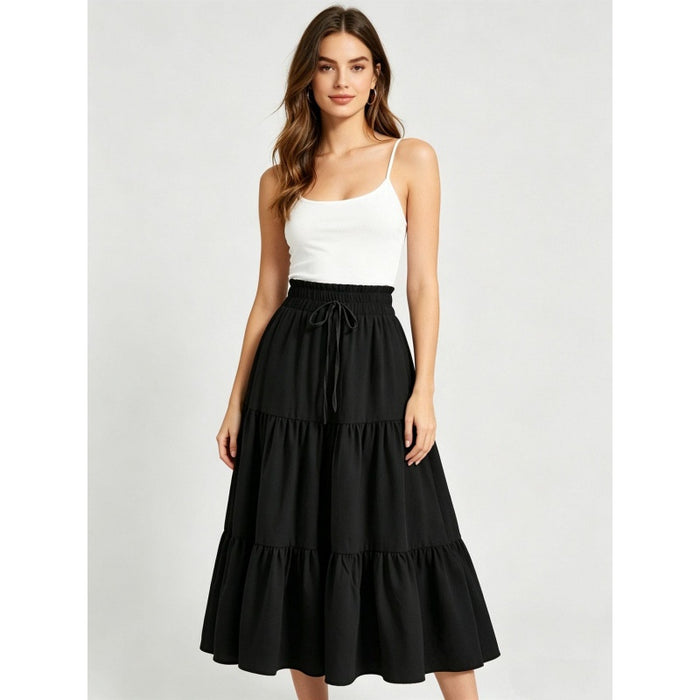 High-waisted A-line Skirt Bohemian-style Printed Flared Skirt – Premium 0 | RICALOUX