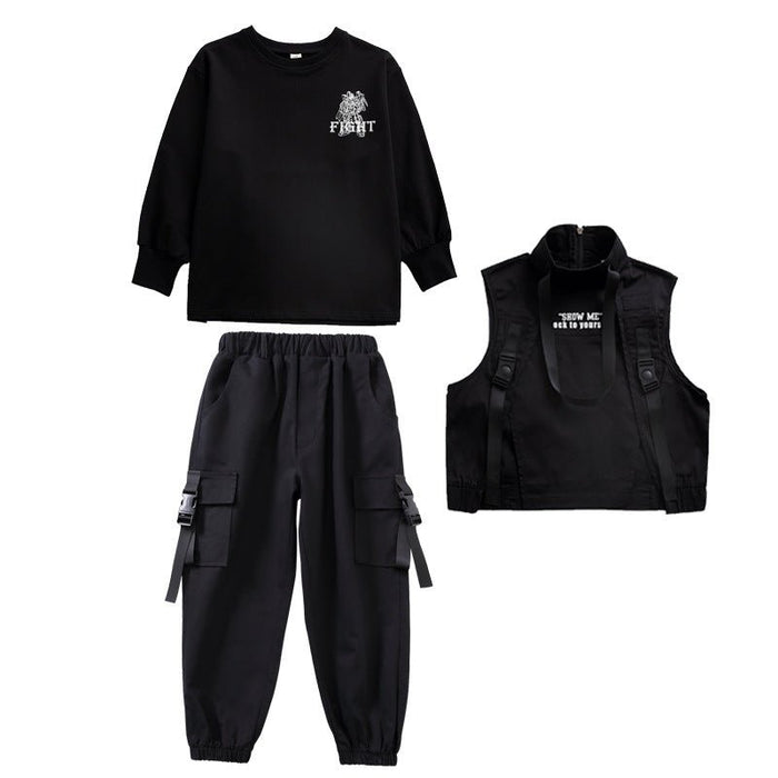 Hip Hop Costume Boys And Girls Fashion Trendy Children's Clothing - RICALOUX