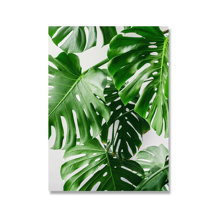 Home Decor Green Plant Canvas Painting - RICALOUX