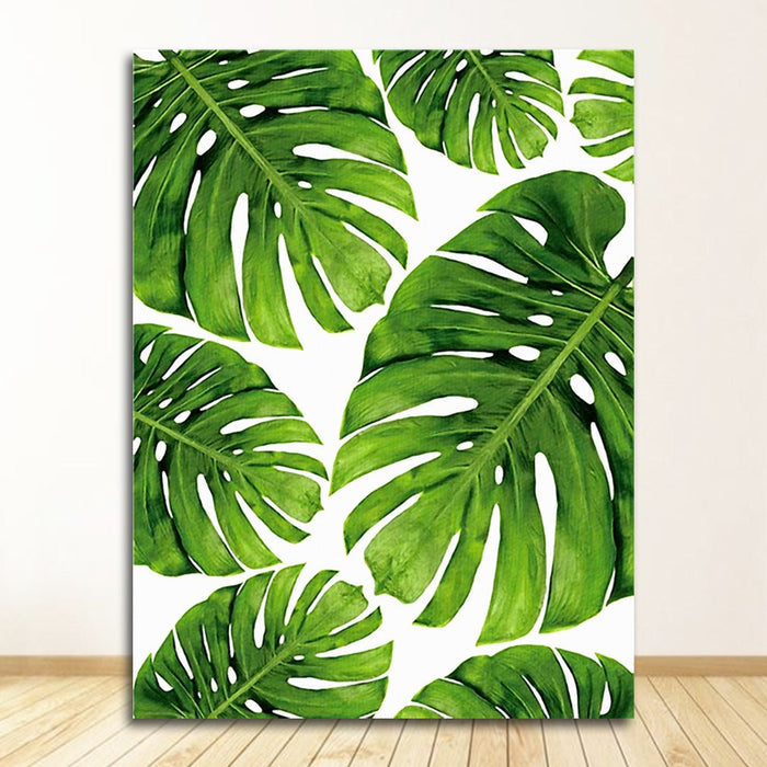 Home Decor Green Plant Canvas Painting - RICALOUX