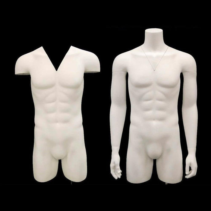 Invisible Ghost Mannequin Male Torso w/ Base MM-TMWIV - Mannequin Mall