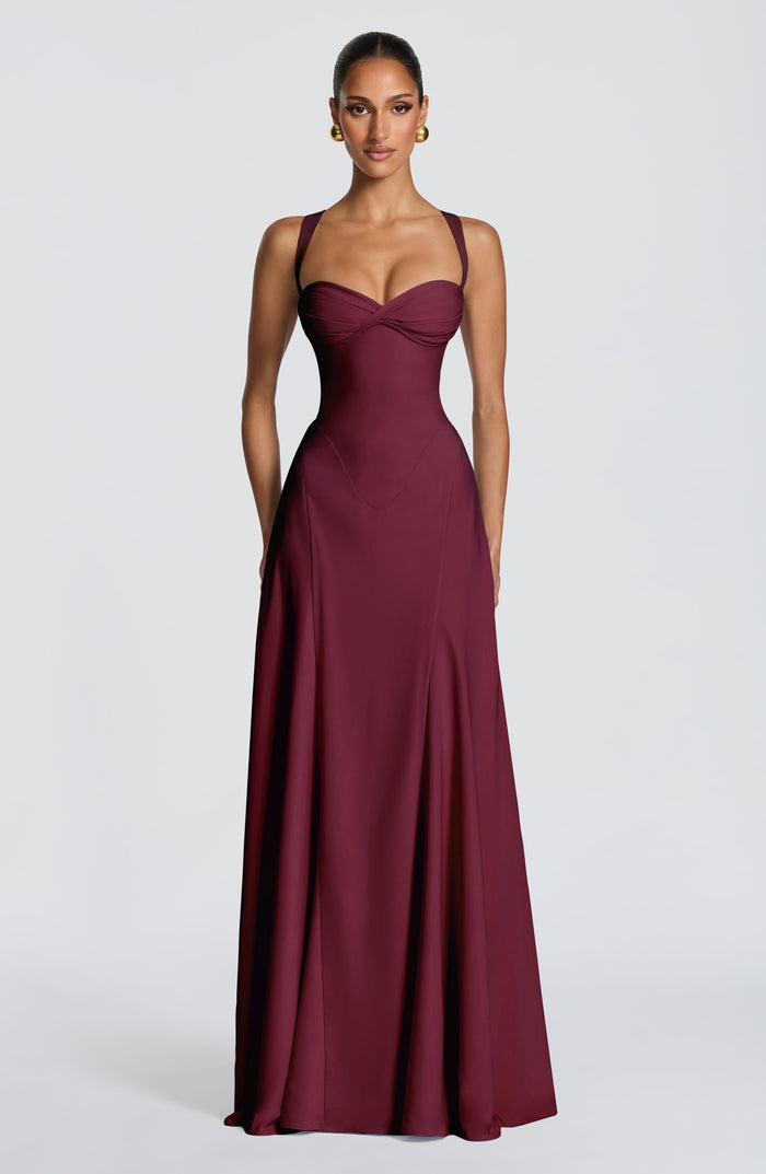 Irie Maxi Dress - Cherry Lacquer by Ricaloux