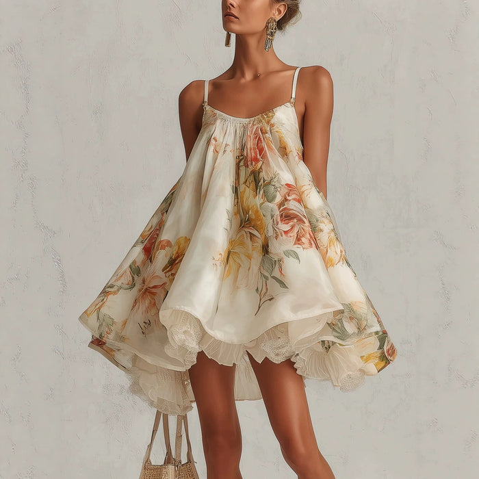 Irregular-hemline Vacation Dress – Premium 0 | RICALOUX