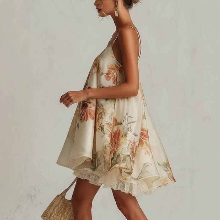 Irregular-hemline Vacation Dress – Premium 0 | RICALOUX