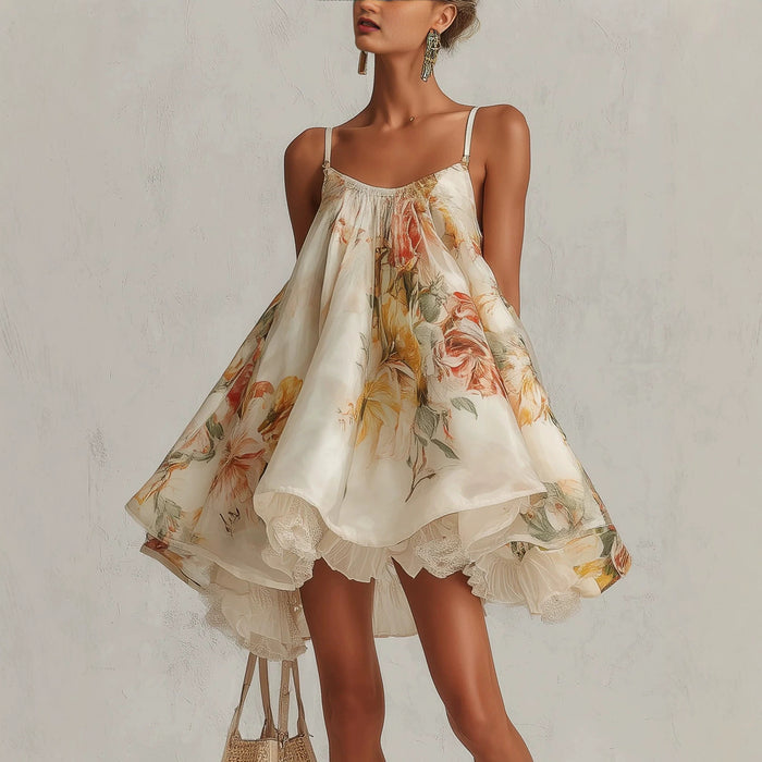 Irregular-hemline Vacation Dress – Premium 0 | RICALOUX