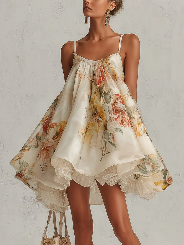 Irregular-hemline Vacation Dress – Premium 0 | RICALOUX