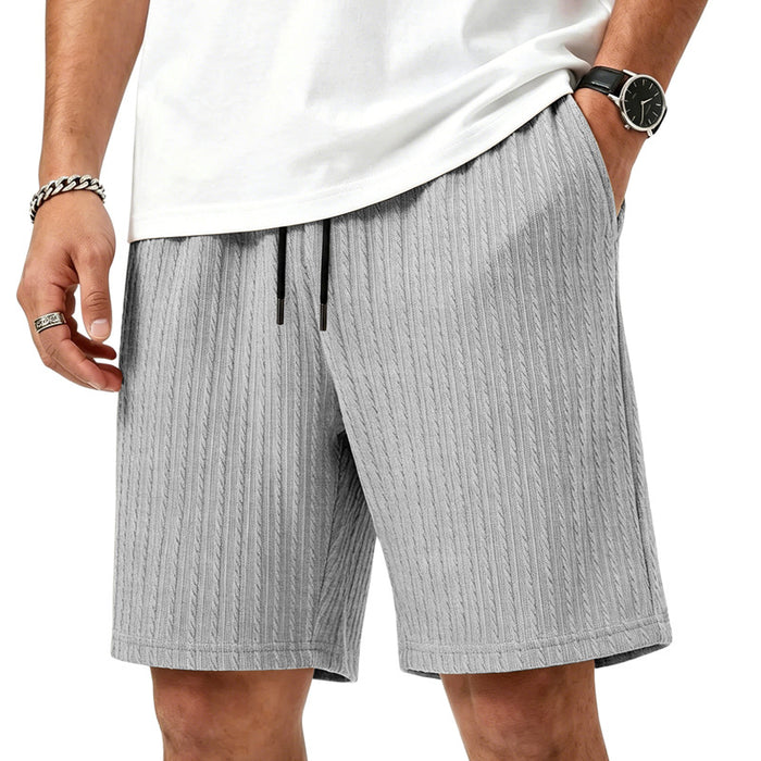 Jacquard Mens Casual Stretch-knit Loose-fit Athletic Shorts – Premium 0 | RICALOUX