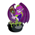 Jhudora Faerie Bust Pin, Neopets