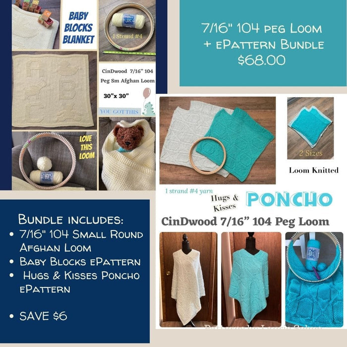 Laurie Schue Bundle Laurie Schue 7/16" 104 peg - tan loom + 2 epattern Bundle Loom +ePattern Bundle