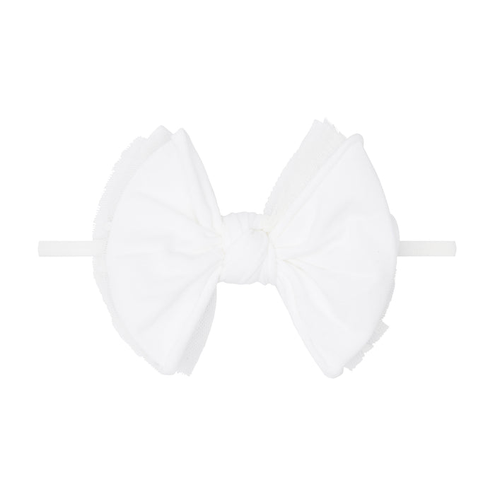 LAYERED FAB® SKINNY: white dot tulle