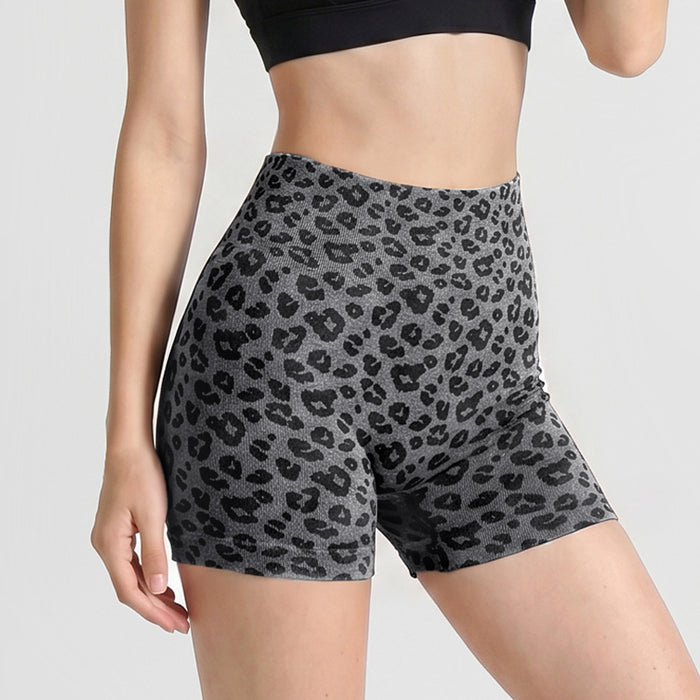 Leopard-Print Yoga Shorts For Fitness And Exercise – Premium 0 | RICALOUX