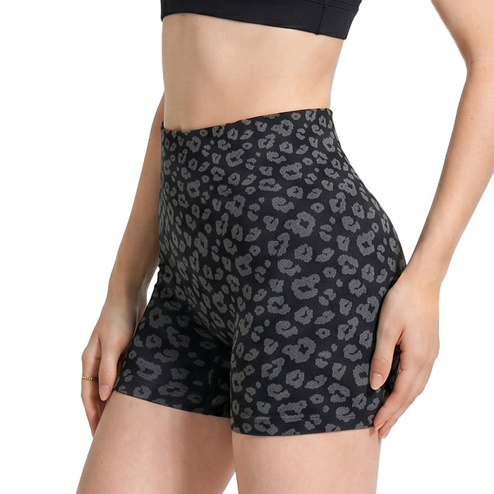 Leopard-Print Yoga Shorts For Fitness And Exercise – Premium 0 | RICALOUX